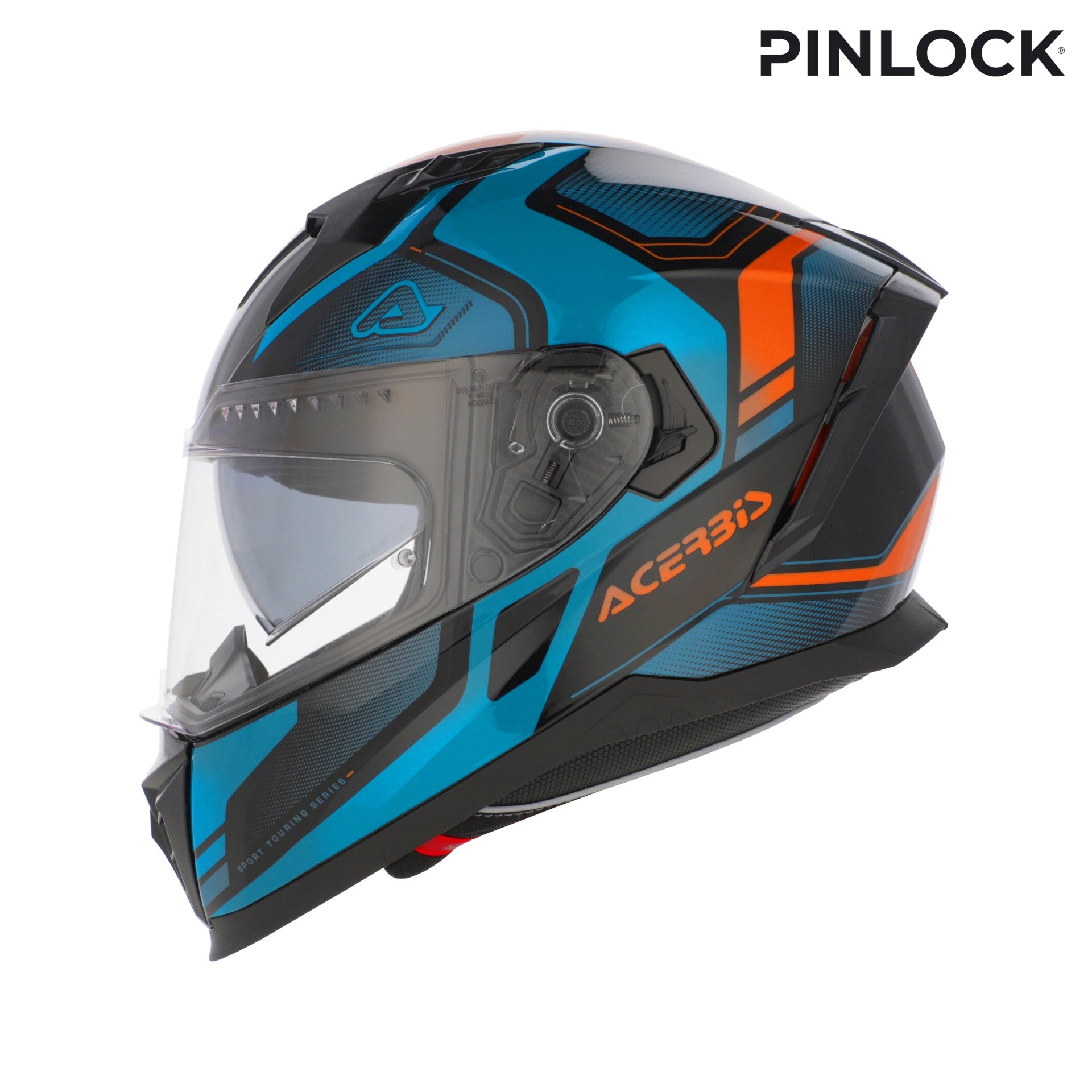 Casco Moto Integrale ACERBIS X-WAY Graphic Blu Arancio