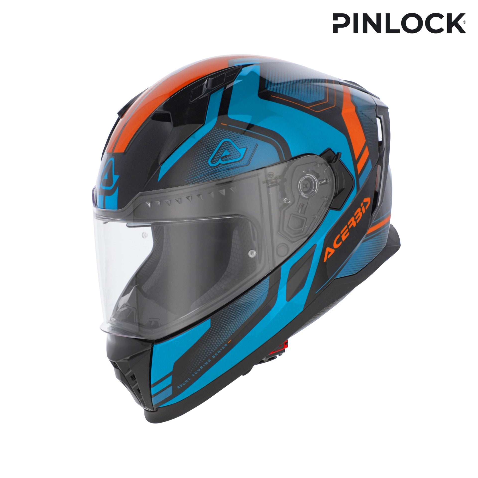 Casco Moto Integrale ACERBIS X-WAY Graphic Blu Arancio