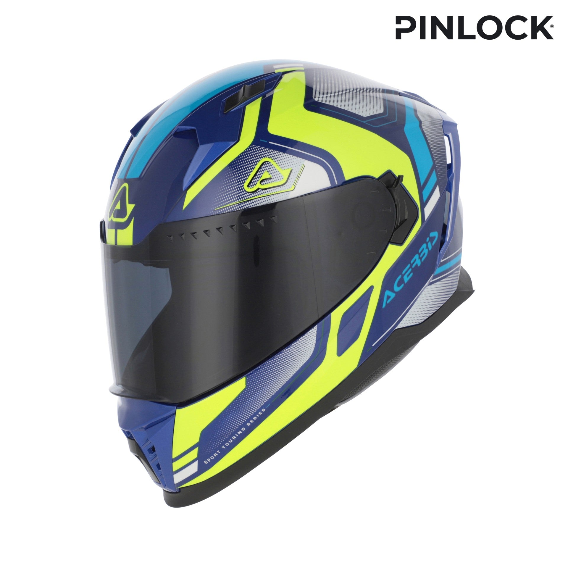 Casco Moto Integrale ACERBIS X-WAY Graphic Blu Giallo