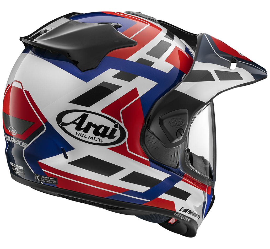 Casco Moto Integrale ARAI TOUR-X 5 MATCH MULTI Bianco Blu Rosso