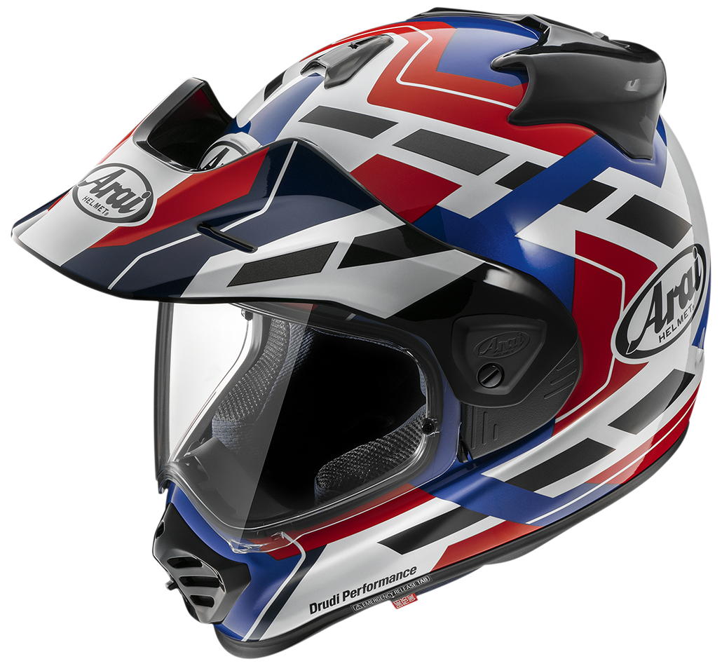 Casco Moto Integrale ARAI TOUR-X 5 MATCH MULTI Bianco Blu Rosso