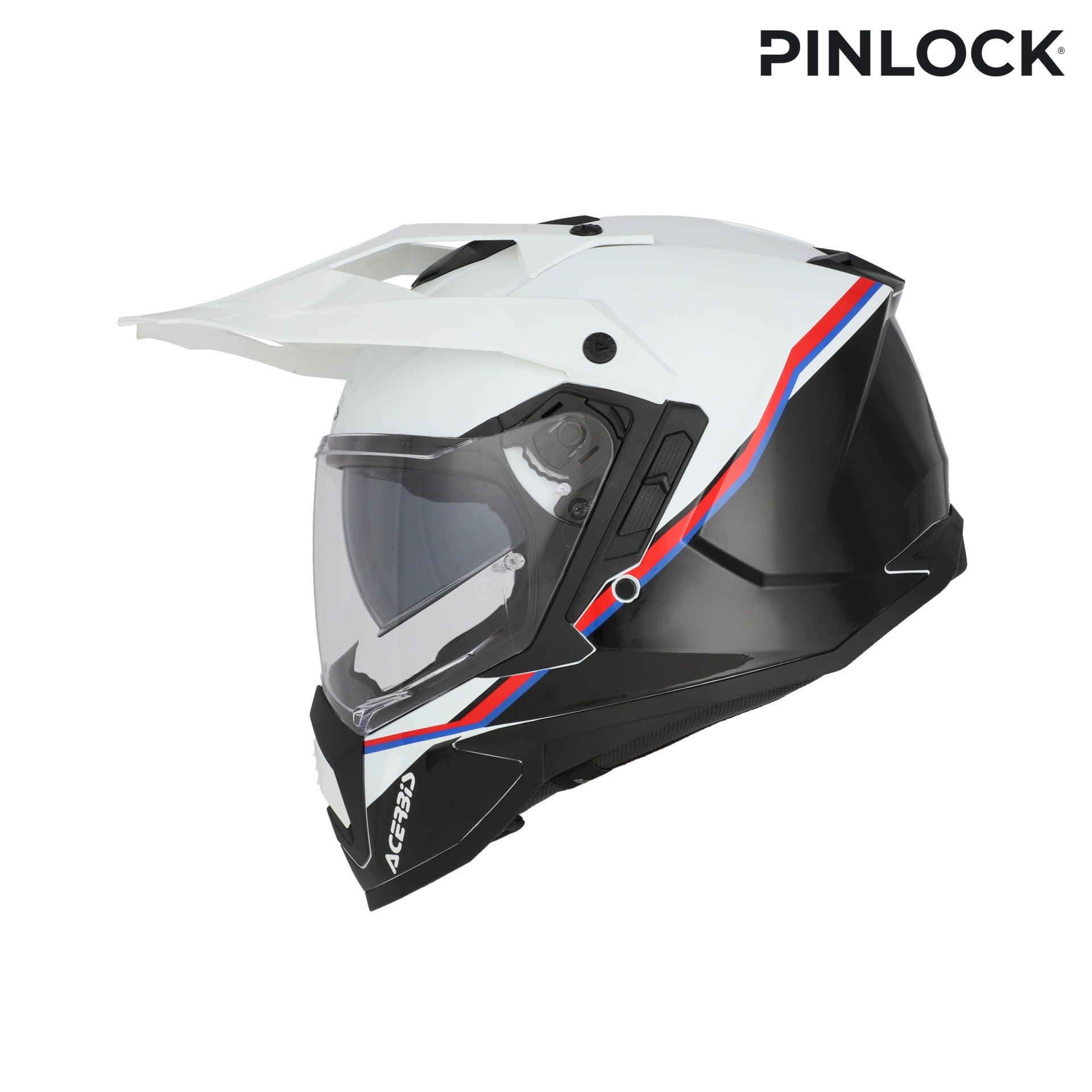 Casco Moto Integrale Adventure ACERBIS ASSAULT Bianco Nero