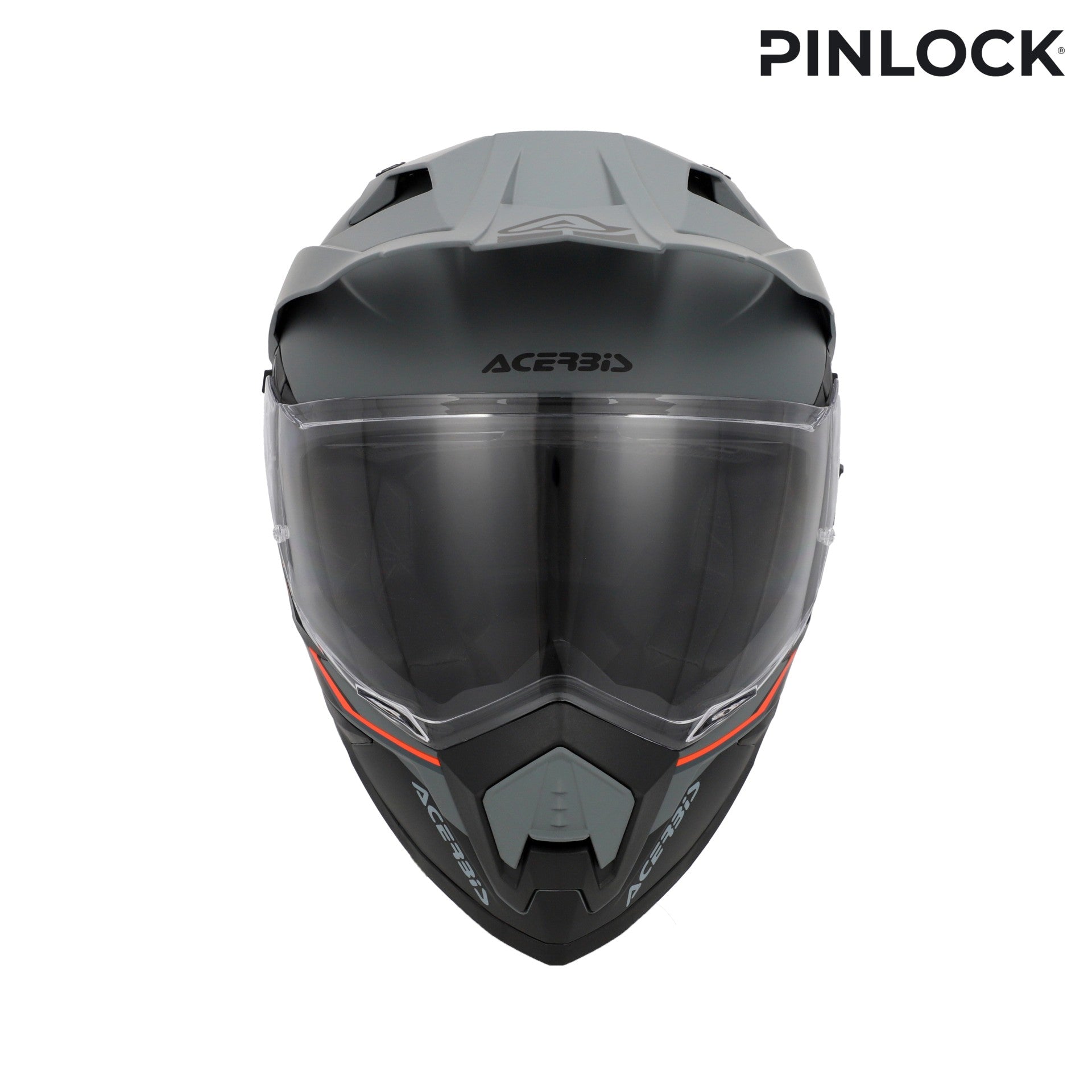 Casco Moto Integrale Adventure ACERBIS ASSAULT Nero Arancio Fluo