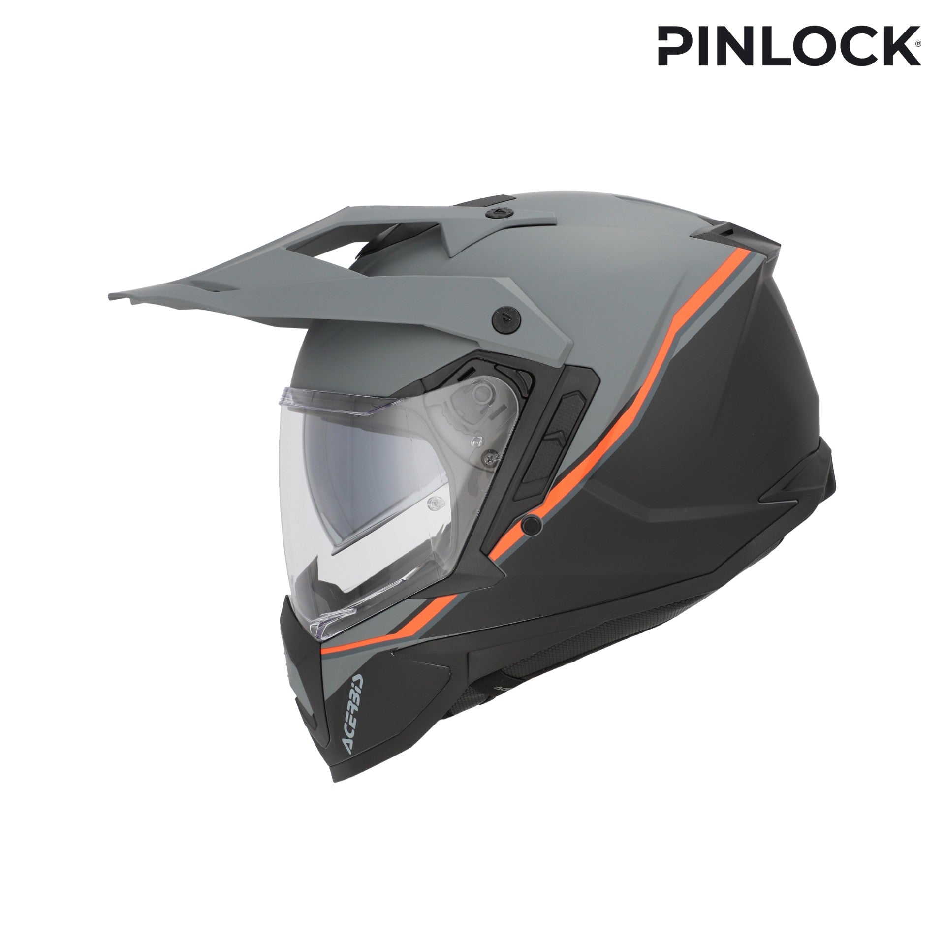 Casco Moto Integrale Adventure ACERBIS ASSAULT Nero Arancio Fluo