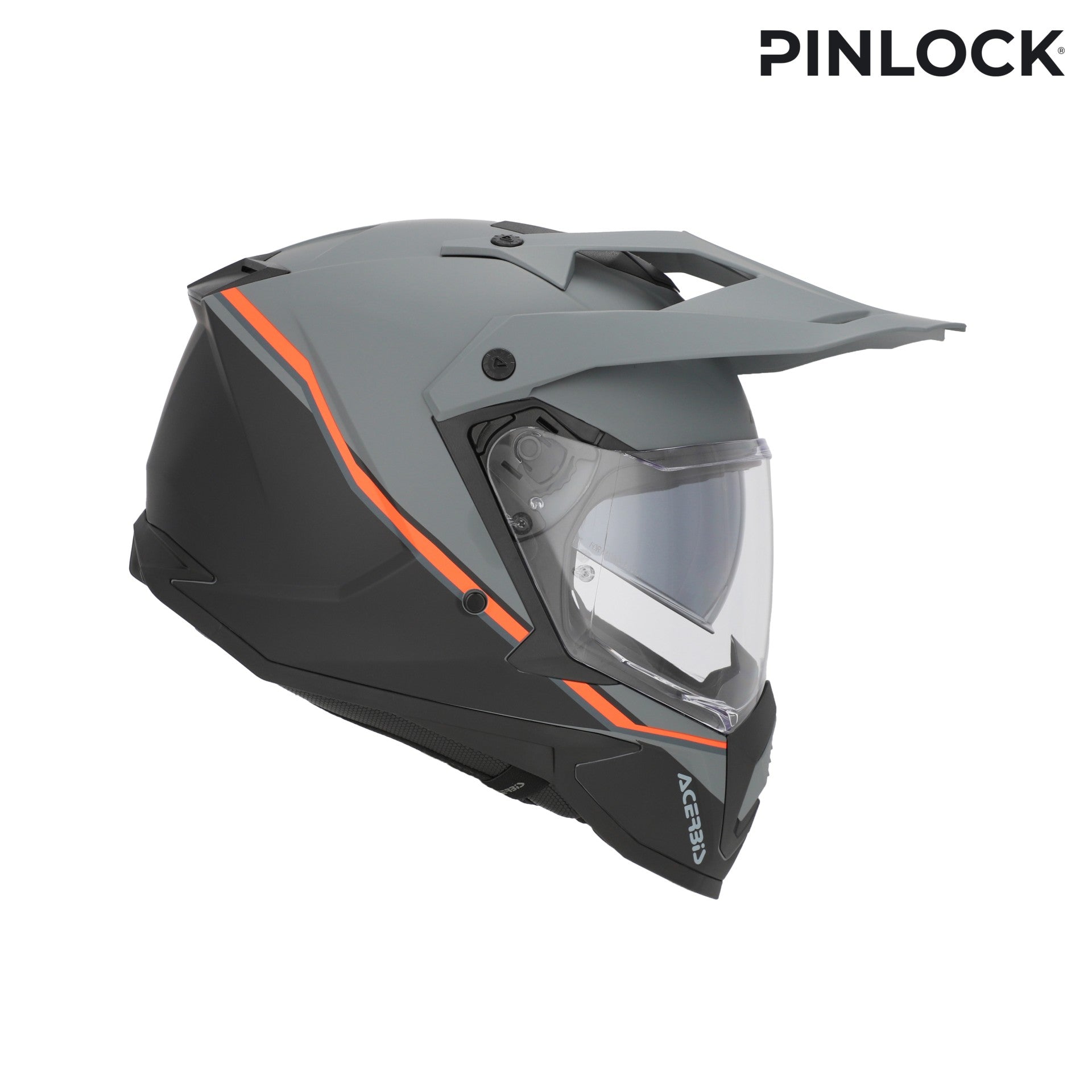 Casco Moto Integrale Adventure ACERBIS ASSAULT Nero Arancio Fluo