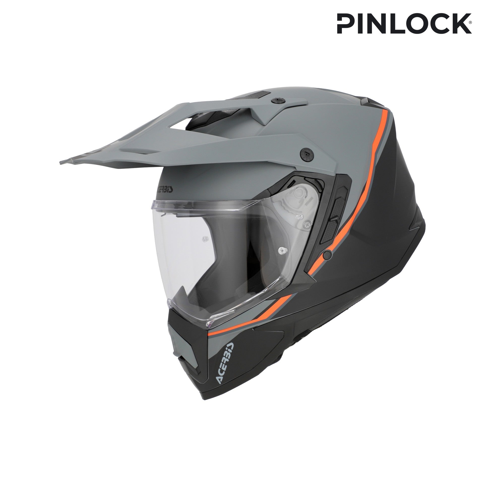 Casco Moto Integrale Adventure ACERBIS ASSAULT Nero Arancio Fluo