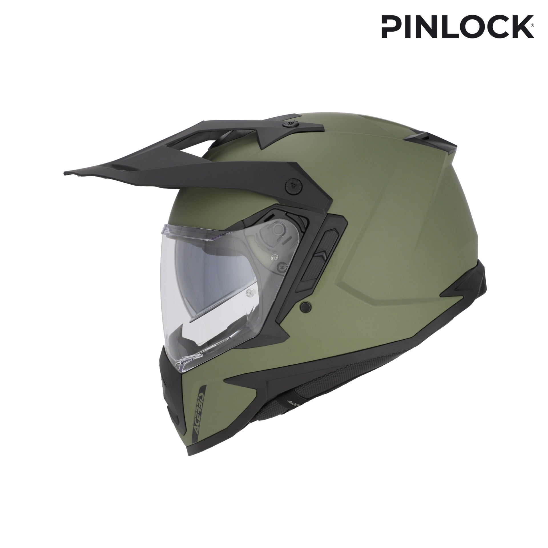 Casco Moto Integrale Adventure ACERBIS ASSAULT Verde Militare