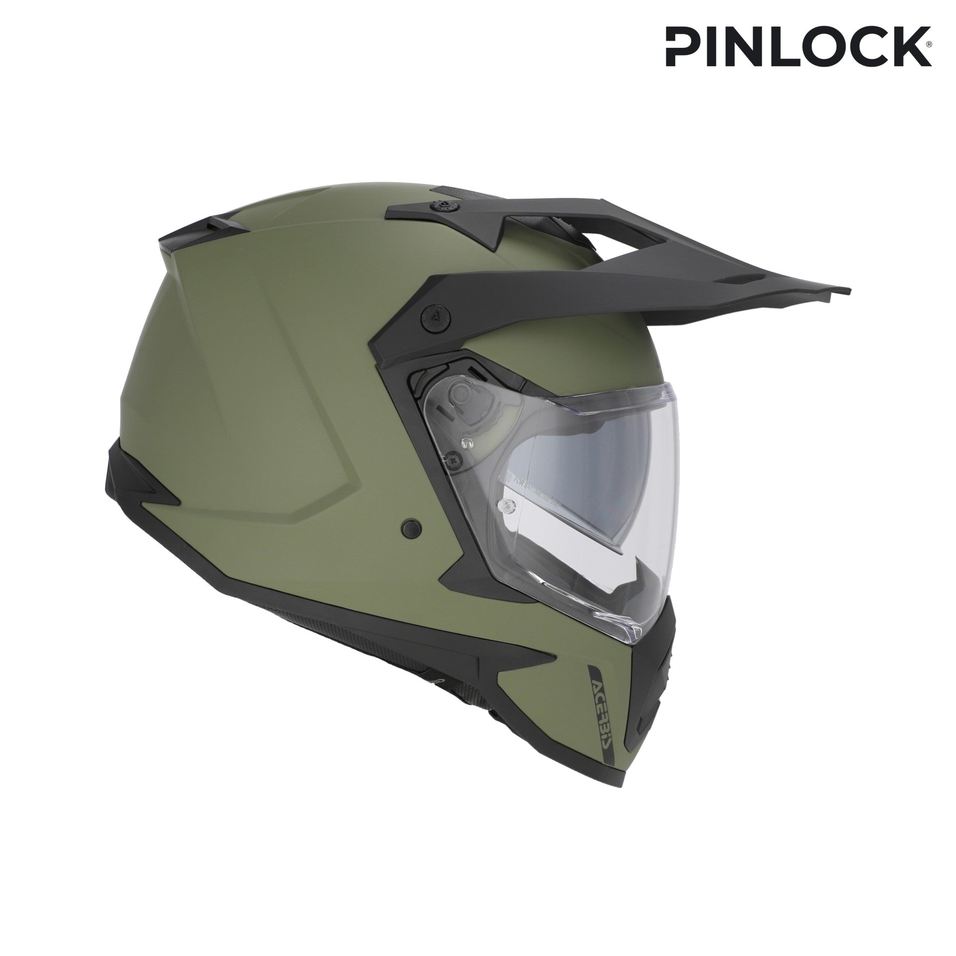 Casco Moto Integrale Adventure ACERBIS ASSAULT Verde Militare