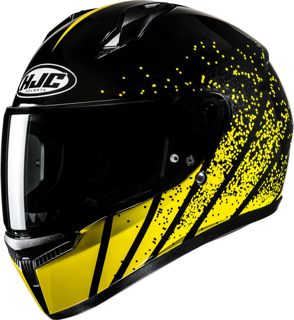 Casco Moto Integrale HJC C10 HAVEN MC3 Nero Giallo Fluo Lucido