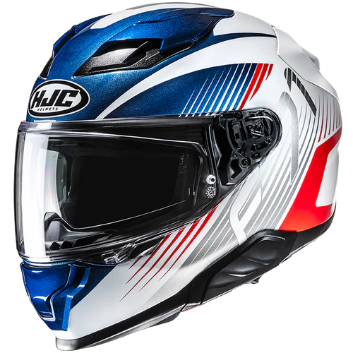 Casco Moto Integrale HJC F71 CATOS MC21 Bianco Blu Rosso Lucido