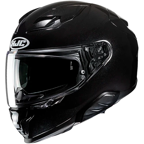 Casco Moto Integrale HJC F71 SOLID METAL BLACK Nero Lucido