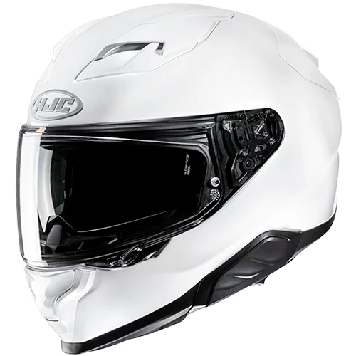 Casco Moto Integrale HJC F71 SOLID PEARL WHITE Bianco Lucido