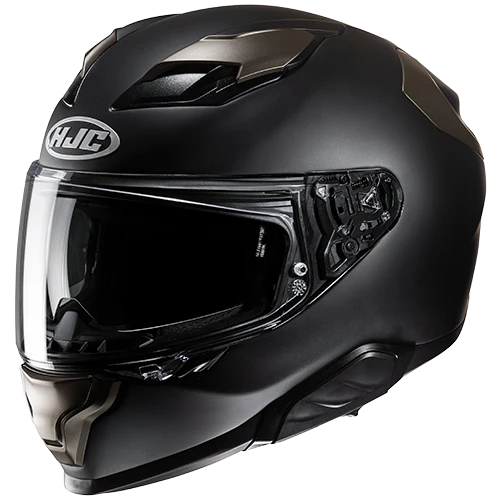Casco Moto Integrale HJC F71 SOLID SEMI FLAT BLACK TITANIUM Titanio Nero Opaco