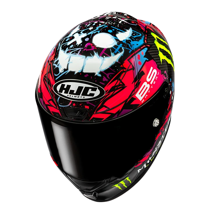 Casco Moto Integrale HJC RPHA1 V2 CARBON Funky Diablo MC8