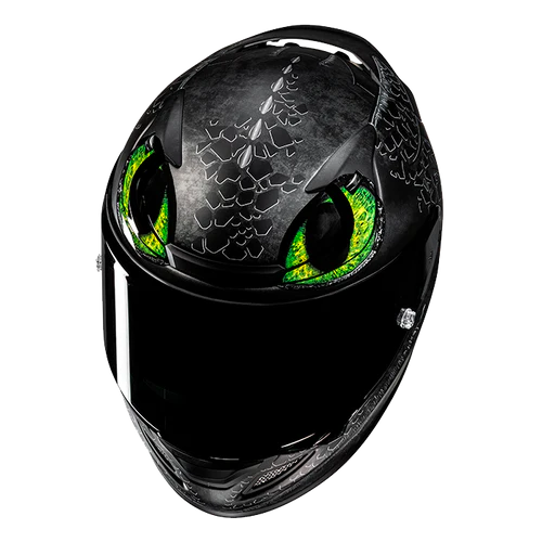 Casco Moto Integrale HJC RPHA 12 TOOTHLESS 2 SDENTATO UNIVERSAL MC4SF