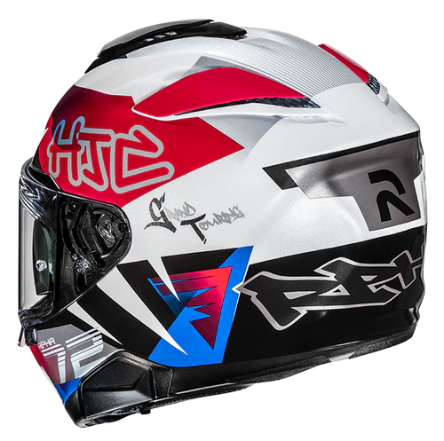 Casco Moto Integrale HJC RPHA 72 GOLDY MC21 Bianco Nero Rosso Blu Lucido