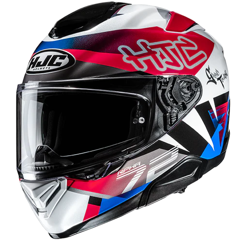 Casco Moto Integrale HJC RPHA 72 GOLDY MC21 Bianco Nero Rosso Blu Lucido