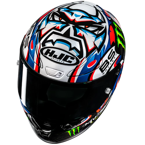 Casco Moto Integrale Pista HJC RPHA 1 V2 CARBON QUARTARARO LE MANS 3 MC21 FIM 2