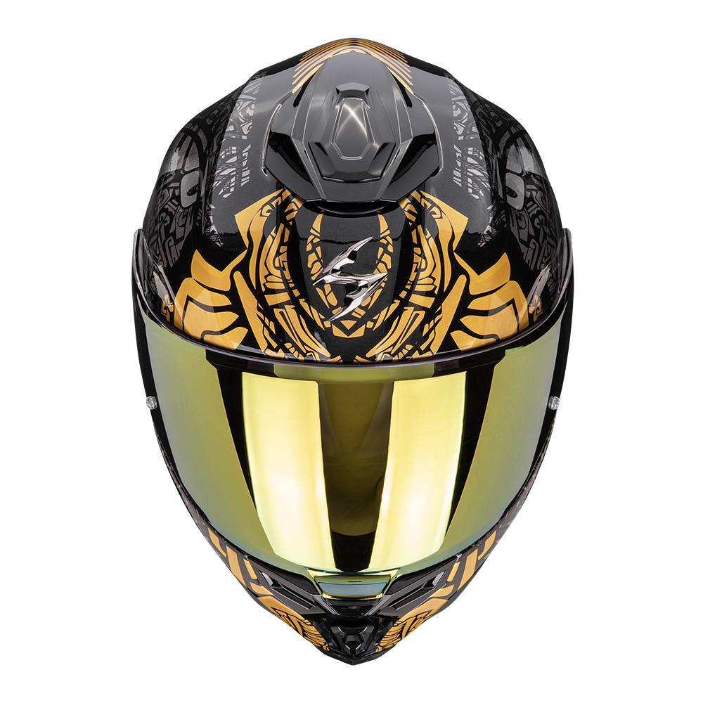 Casco Moto Integrale SCORPION EXO 1500 AIR APUS Nero Grigio Oro