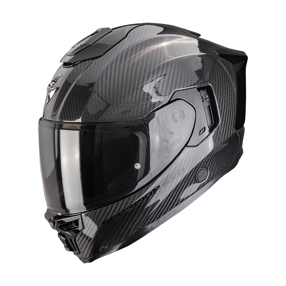 Casco Moto Integrale SCORPION EXO 1500 CARBON AIR SOLID Nero Lucido