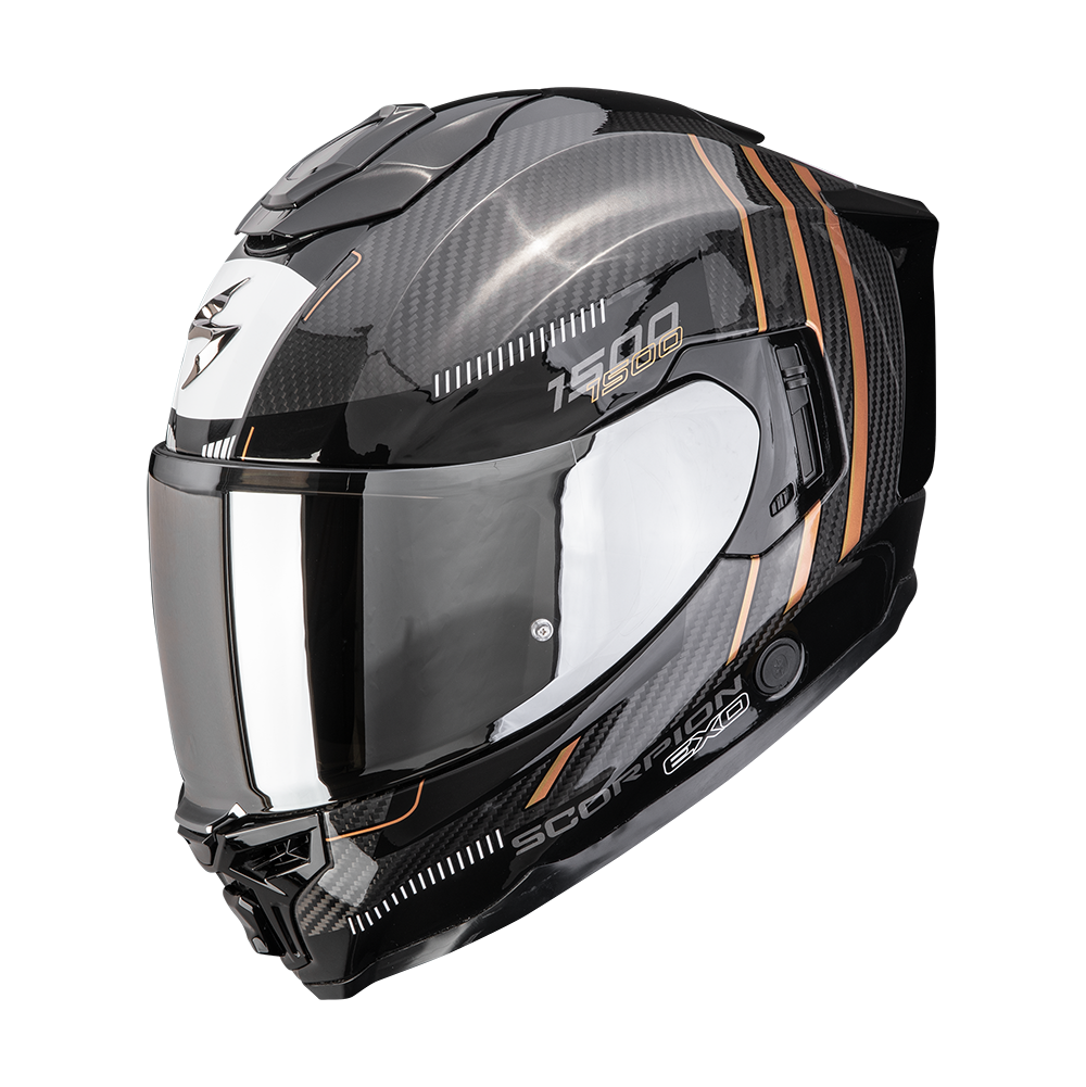 Casco Moto Integrale SCORPION EXO 1500 CARBON AIR ZITY Nero Rame