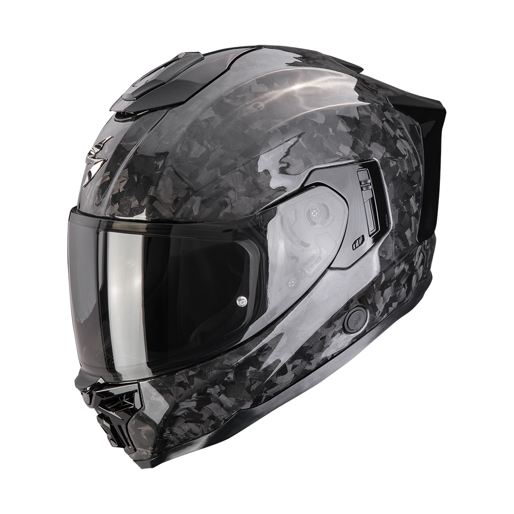 Casco Moto Integrale SCORPION EXO 1500 ONYX CARBON AIR SOLID Nero