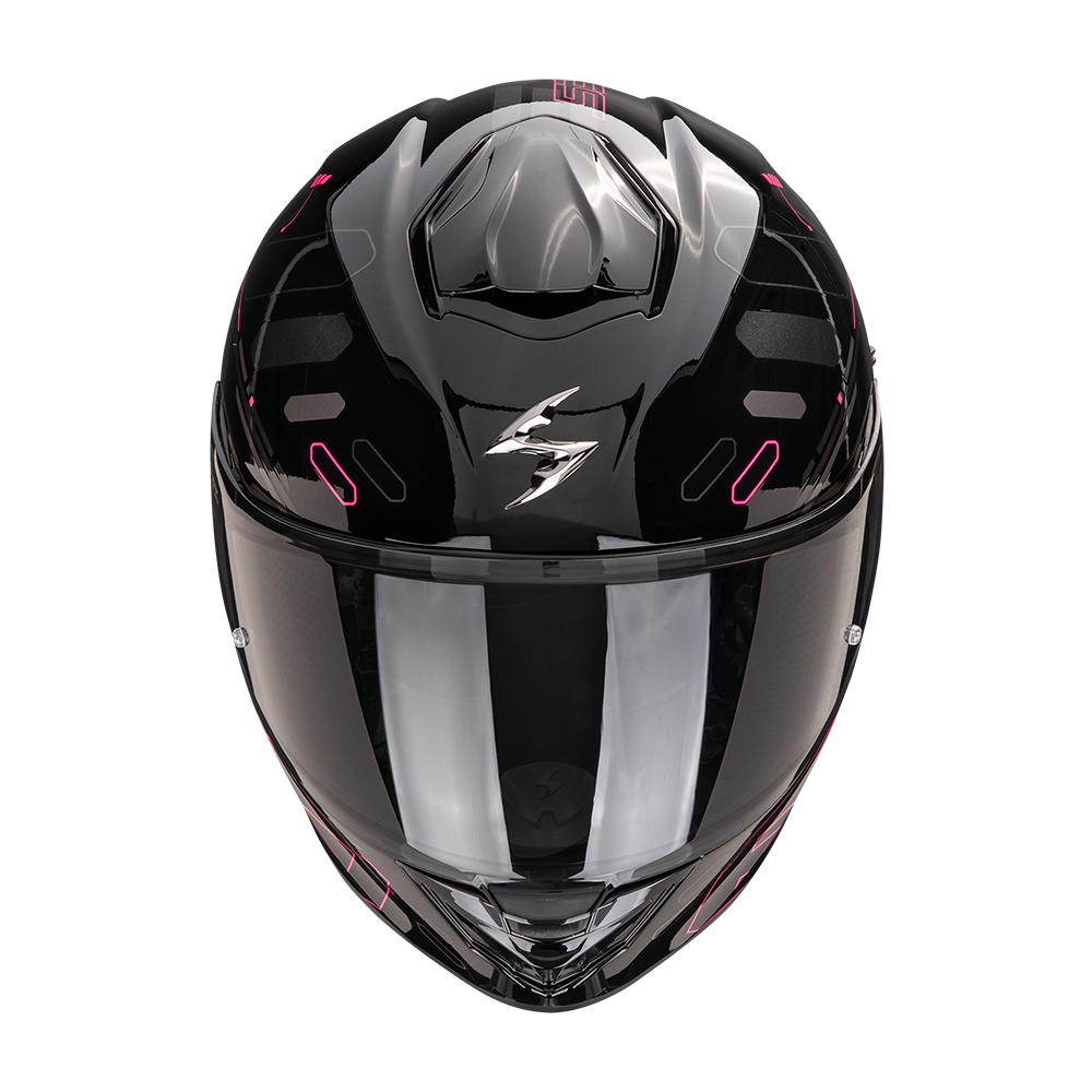 Casco Moto Integrale SCORPION EXO 530 AIR HADJI Nero Opaco Rosa