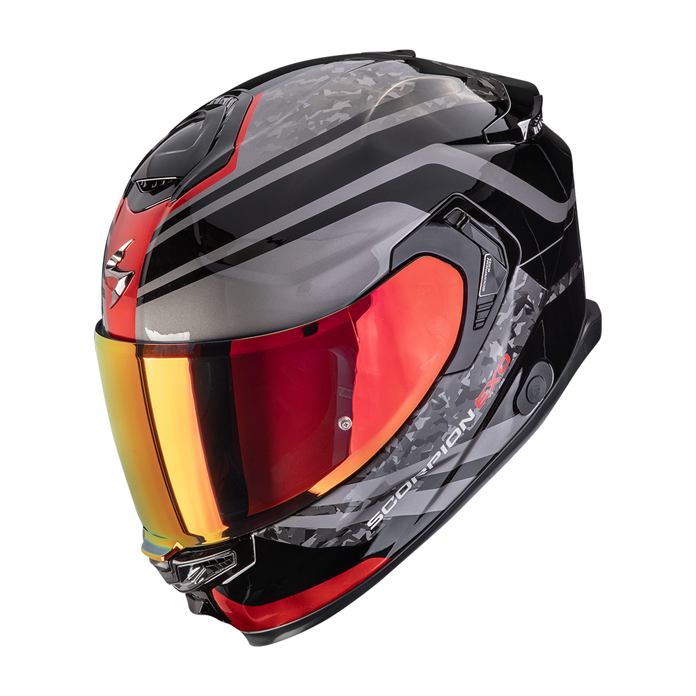 Casco Moto Integrale SCORPION EXO GT SP AIR ARTEN Nero Rosso