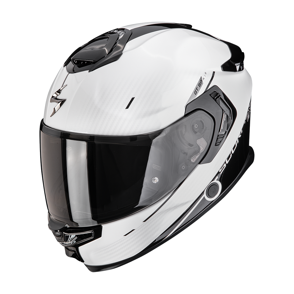 Casco Moto Integrale SCORPION EXO GT SP AIR ASPHALT Bianco Perla Nero
