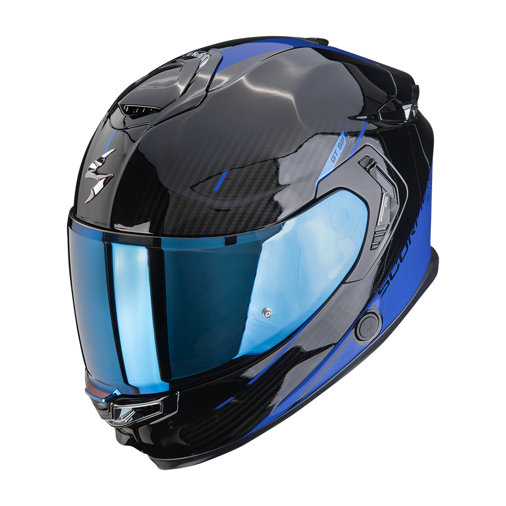 Casco Moto Integrale SCORPION EXO GT SP AIR ASPHALT Nero Blu