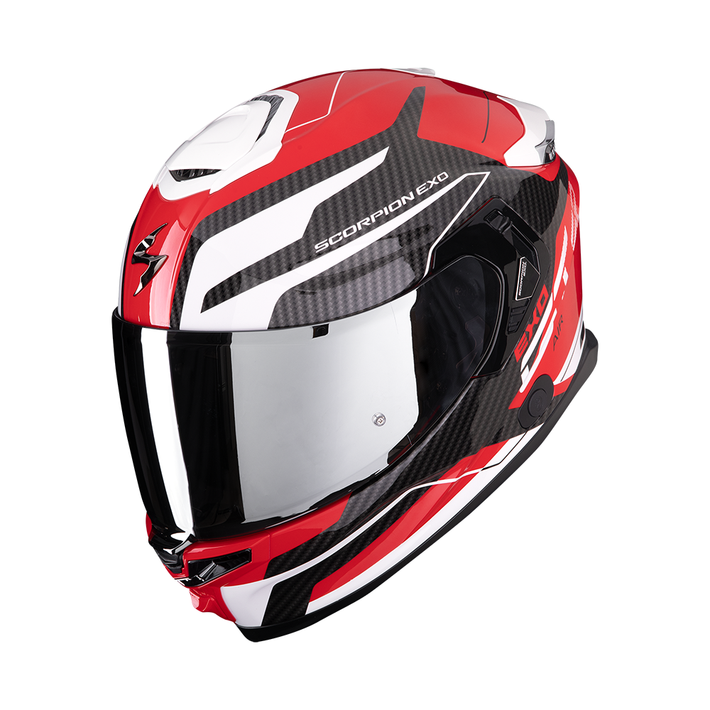 Casco Moto Integrale SCORPION EXO GT SP AIR FLEX Rosso Bianco