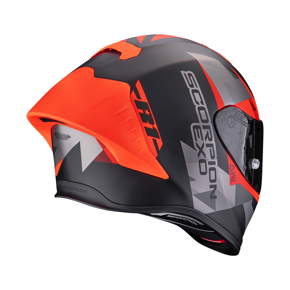 Casco Moto Integrale SCORPION EXO R1 EVO 2 AIR VALERE Nero Opaco Rosso