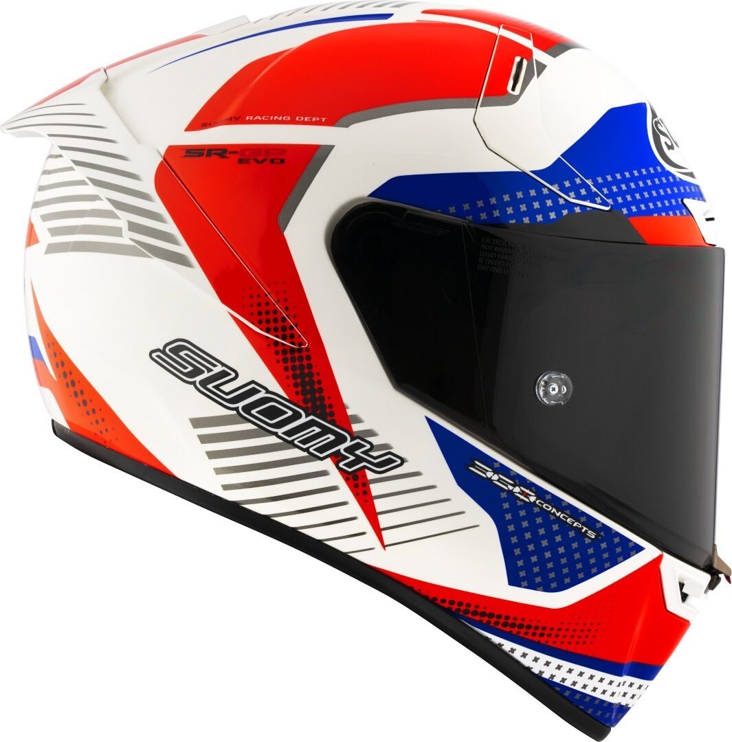 Casco Moto Integrale SUOMY SR-GP EVO AIRSPEED Rosso Blu