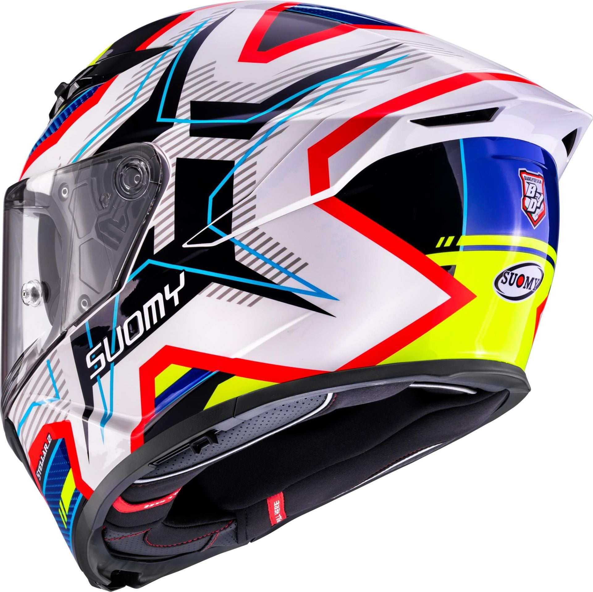 Casco Moto Integrale SUOMY STELLAR 2 BLACKSTAR Bianco Blu
