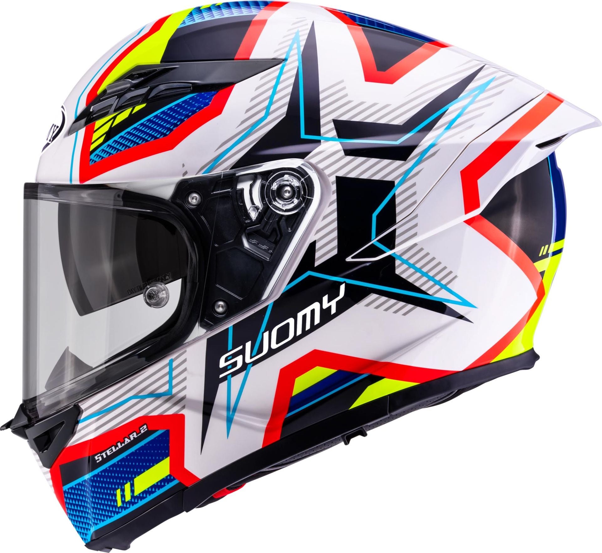 Casco Moto Integrale SUOMY STELLAR 2 BLACKSTAR Bianco Blu