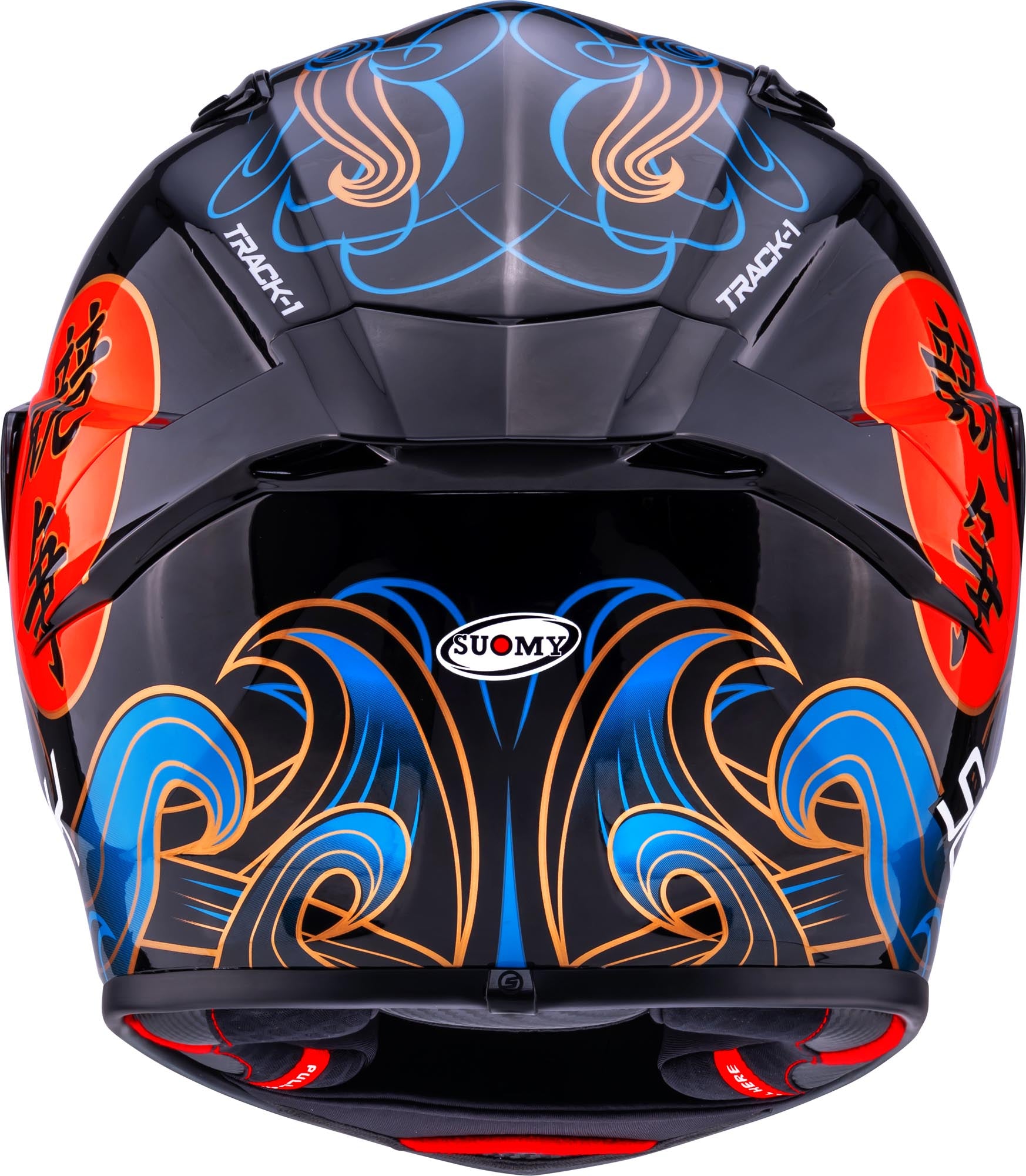 Casco Moto Integrale SUOMY TRACK-1 WAVES BLACK Lucido