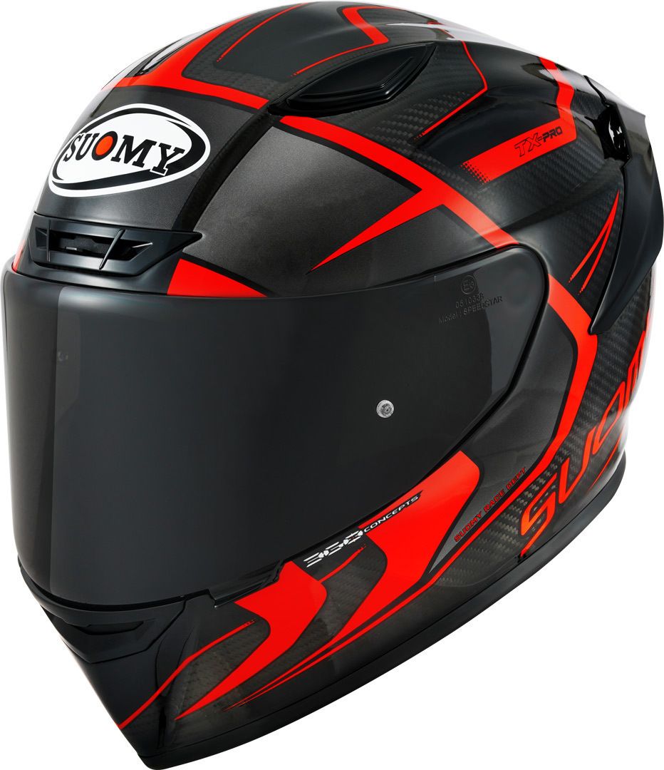 Casco Moto Integrale SUOMY TX-PRO ADVANCE RED FLUO