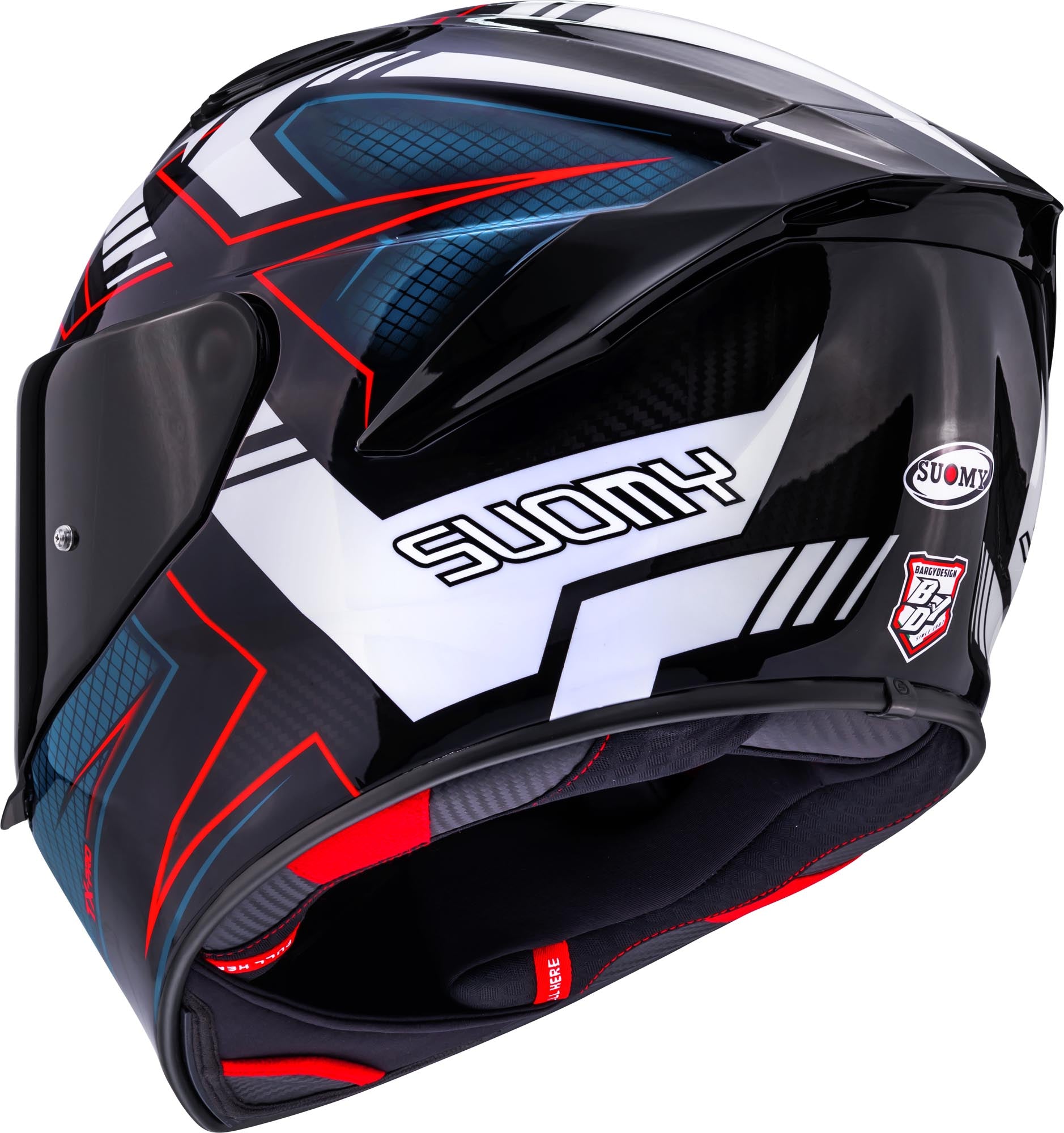 Casco Moto Integrale SUOMY TX-PRO FLAWLESS WHITE Blu Bianco