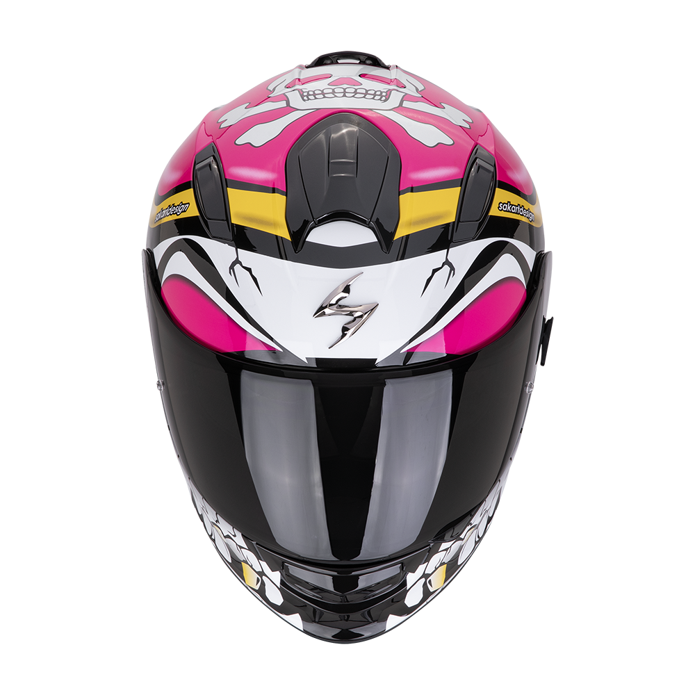 Casco Moto Integrale Scorpion EXO 491 PIRATE Rosa Lucido