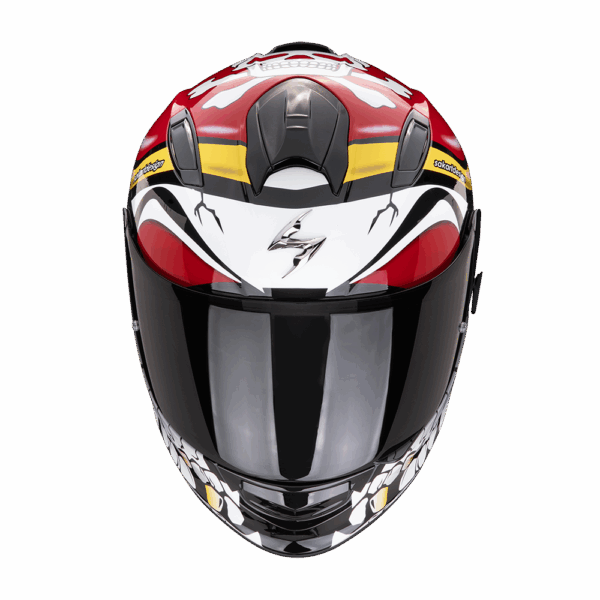 Casco Moto Integrale Scorpion EXO 491 PIRATE Rosso Lucido