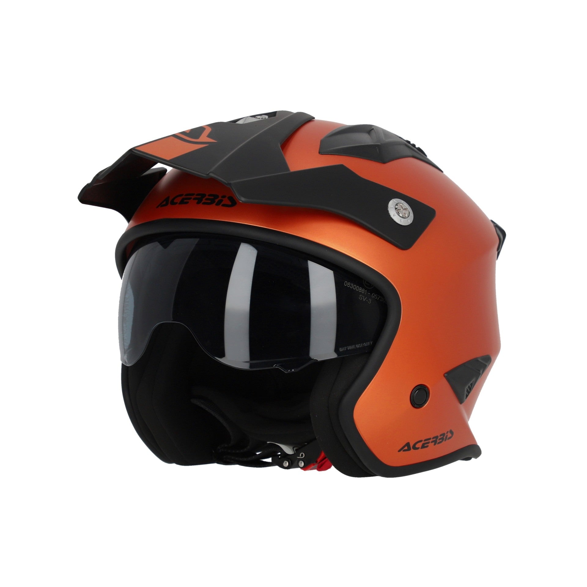 Casco Moto Jet ACERBIS ARIA 2206 METALLIC Arancio