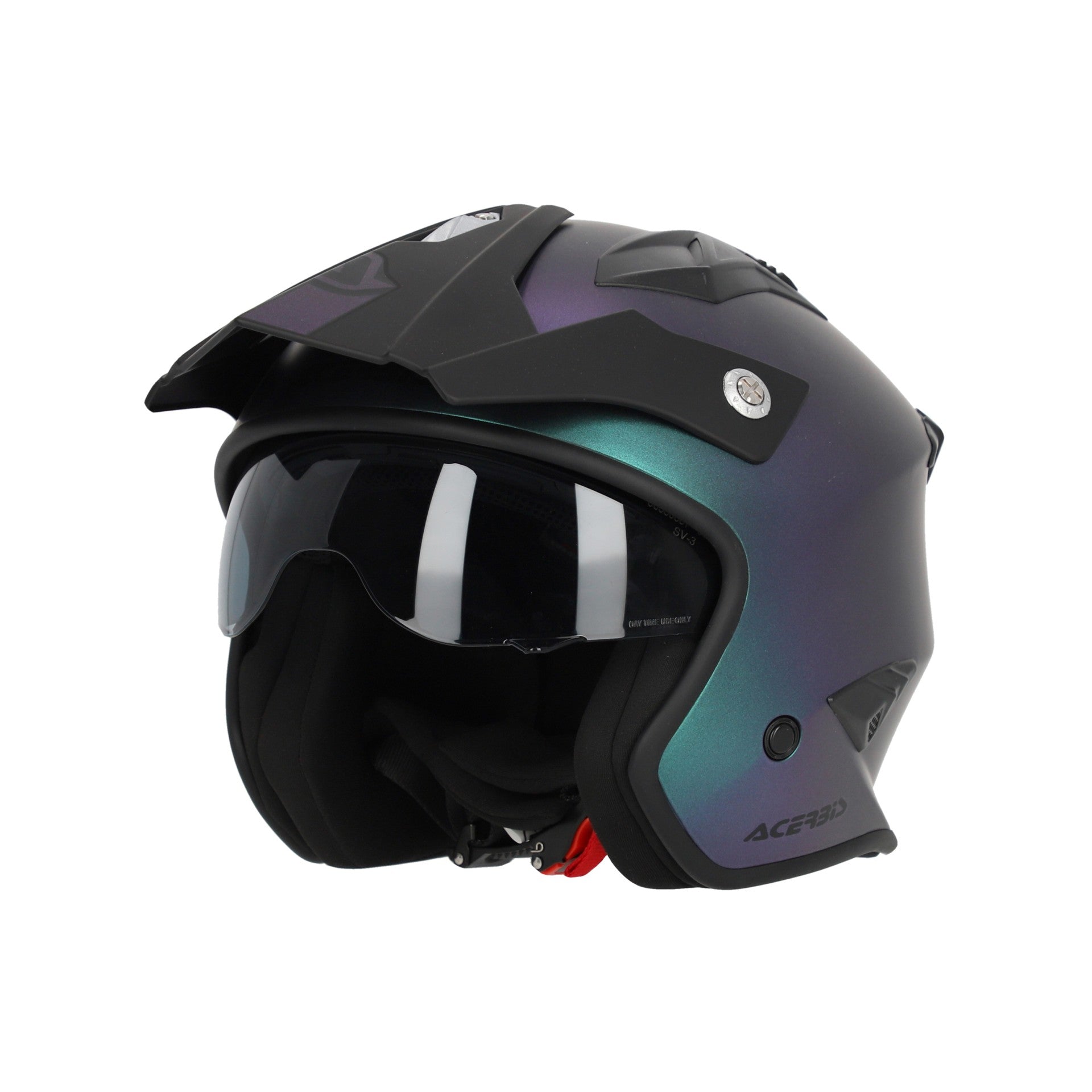 Casco Moto Jet ACERBIS ARIA 2206 METALLIC Chameleon
