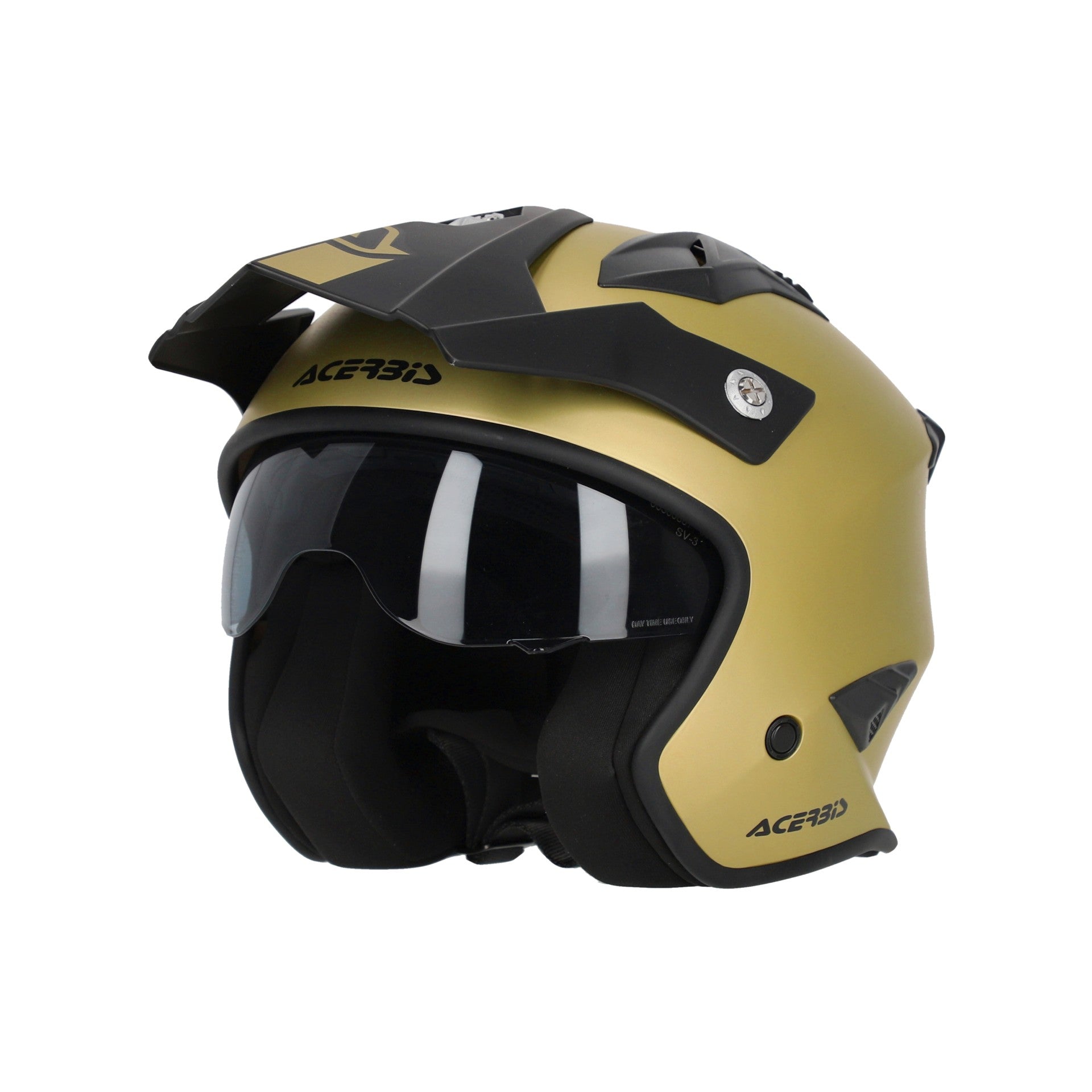 Casco Moto Jet ACERBIS ARIA 2206 METALLIC Oro