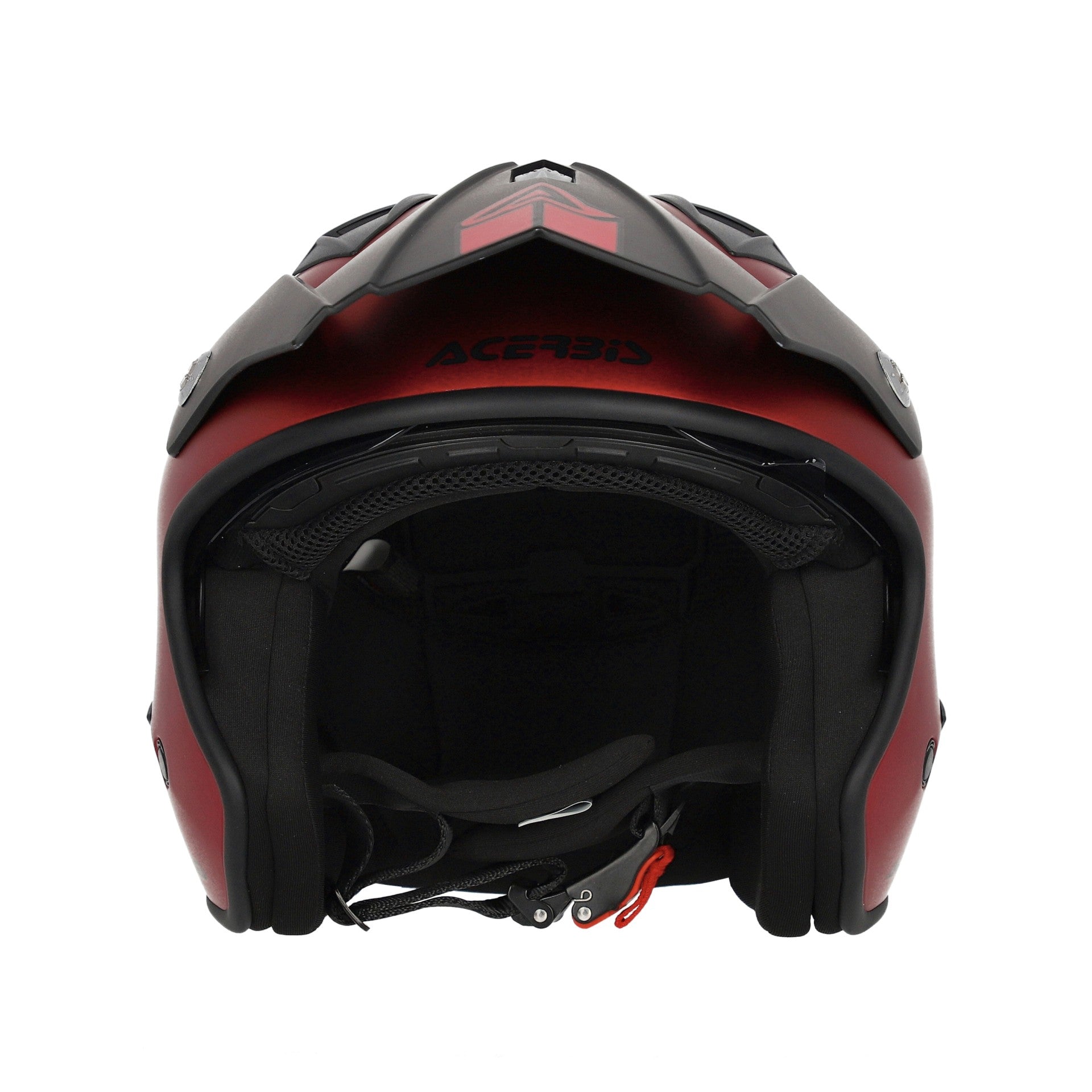 Casco Moto Jet ACERBIS ARIA 2206 METALLIC Rosso