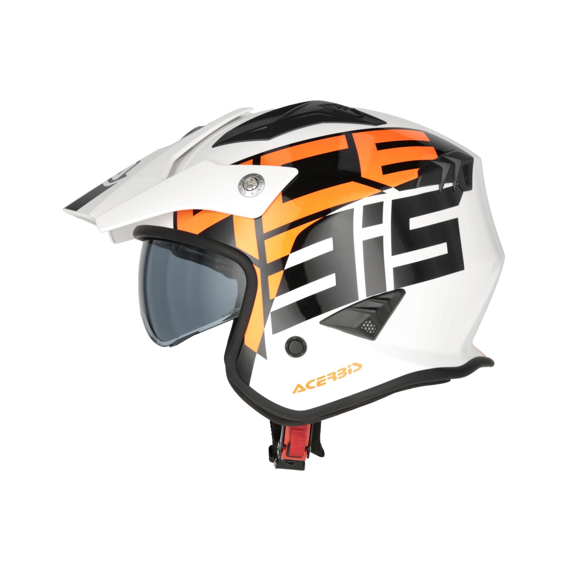 Casco Moto Jet ACERBIS ARIA GRAPHIC 2206 Bianco Arancio