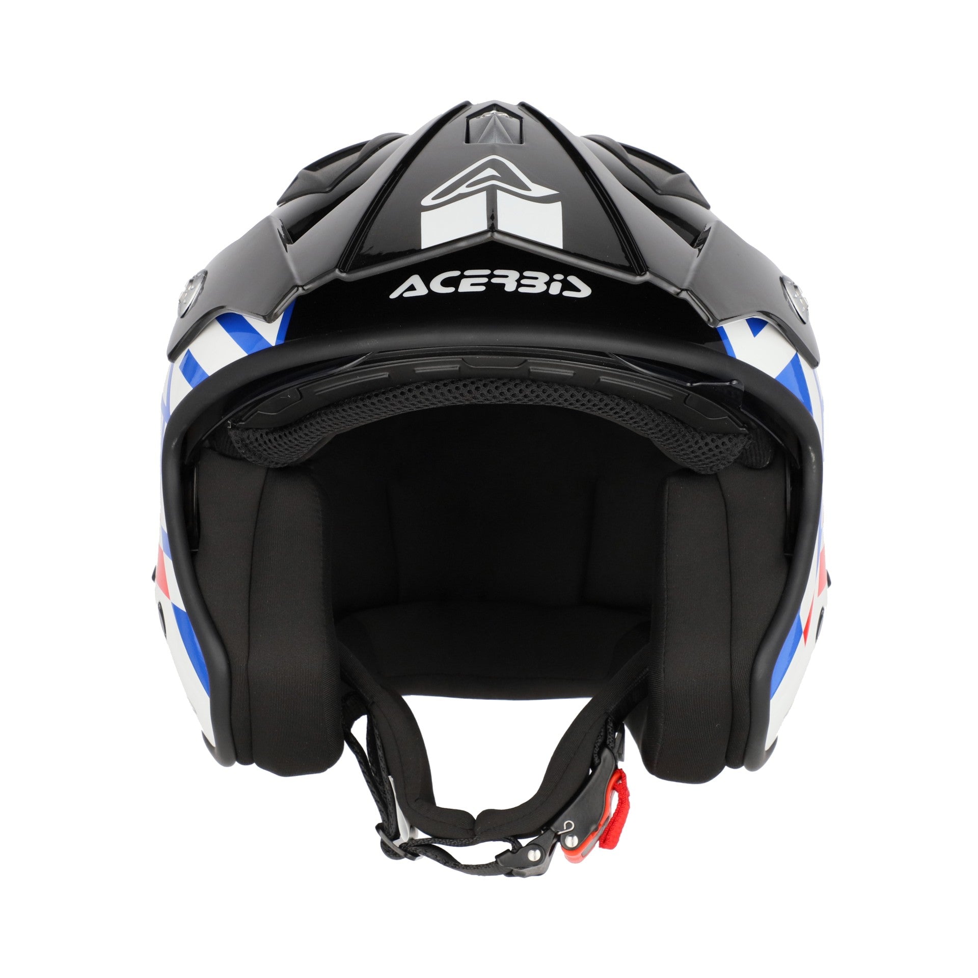 Casco Moto Jet ACERBIS ARIA GRAPHIC 2206 Bianco Blu Rosso