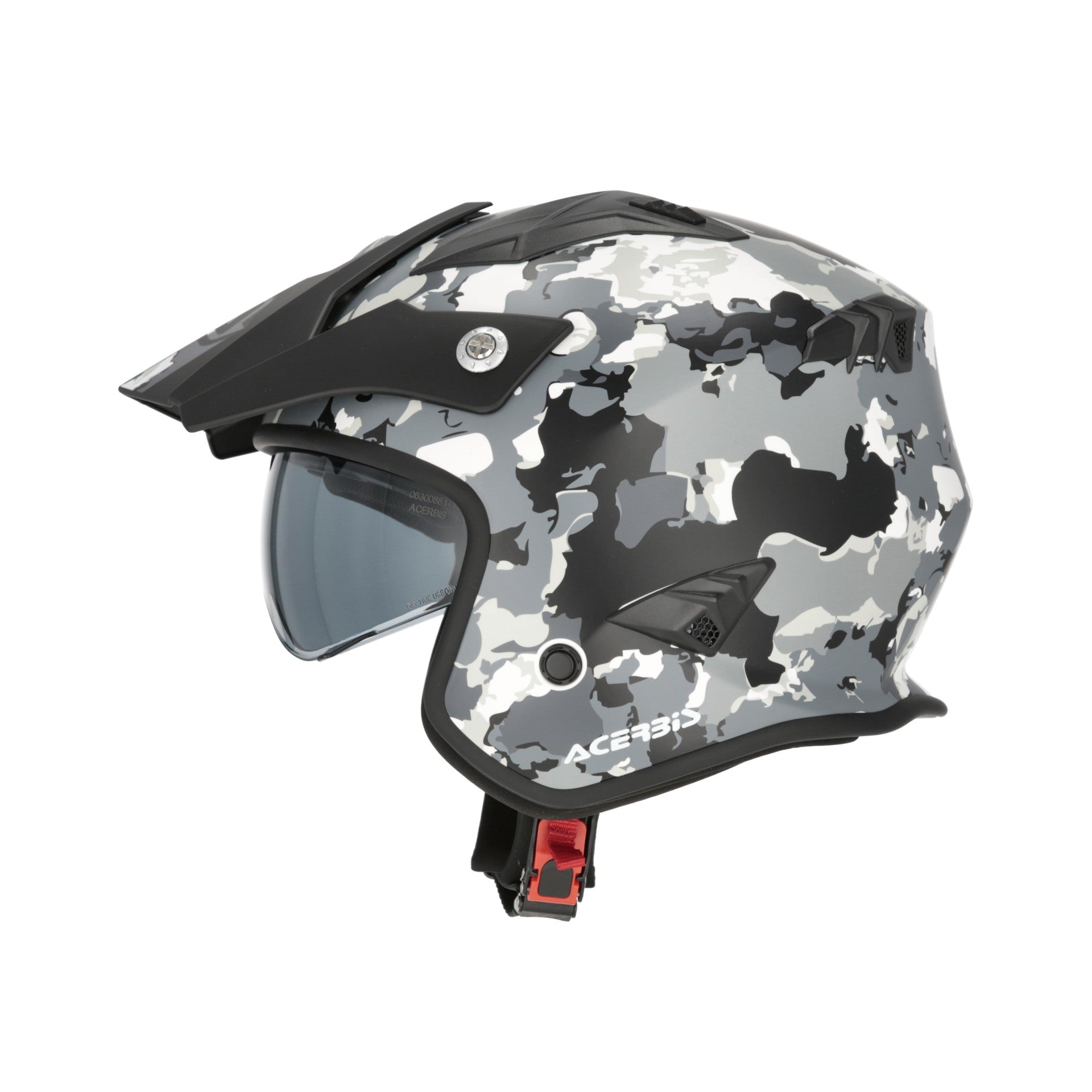 Casco Moto Jet ACERBIS ARIA GRAPHIC 2206 Grigio Nero