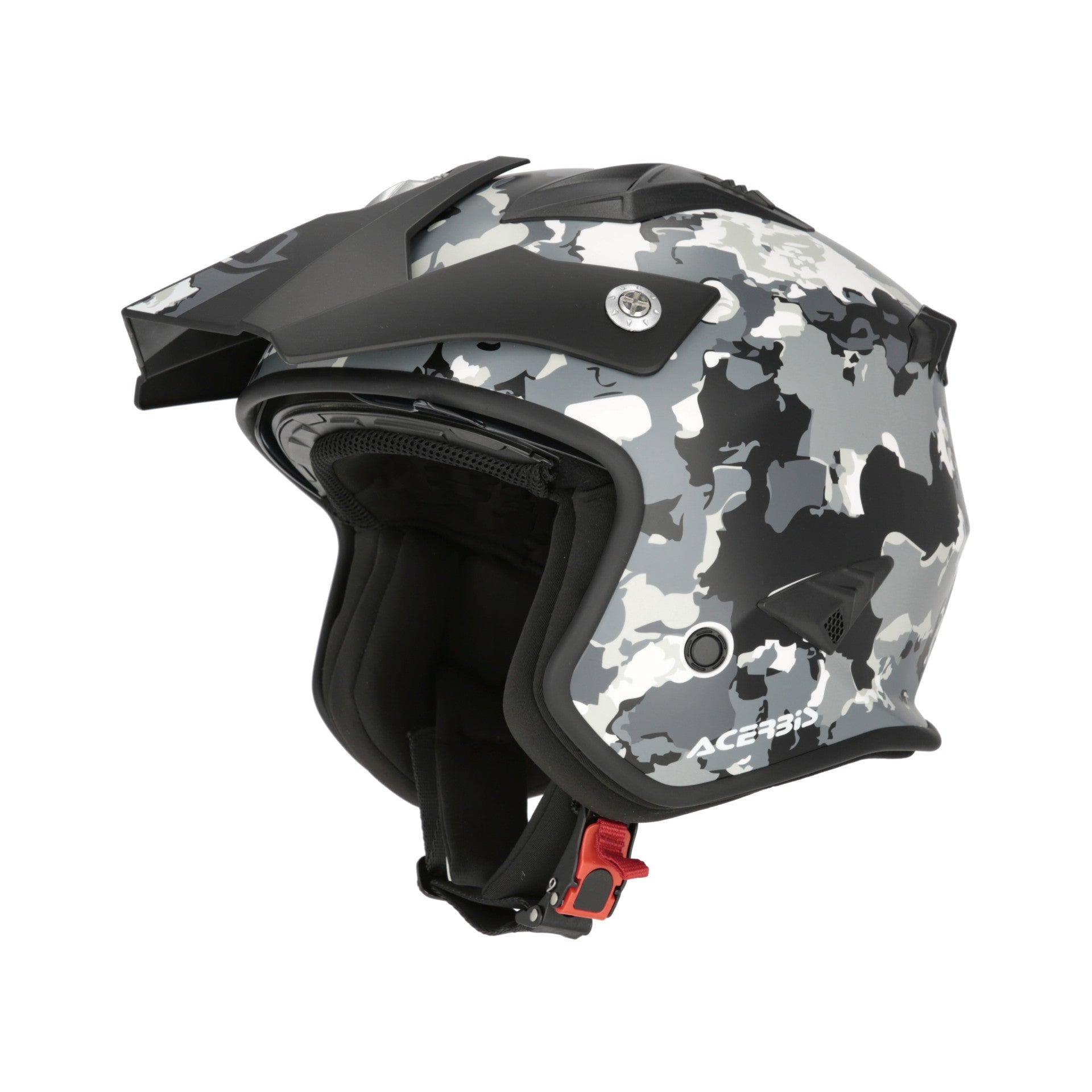Casco Moto Jet ACERBIS ARIA GRAPHIC 2206 Grigio Nero