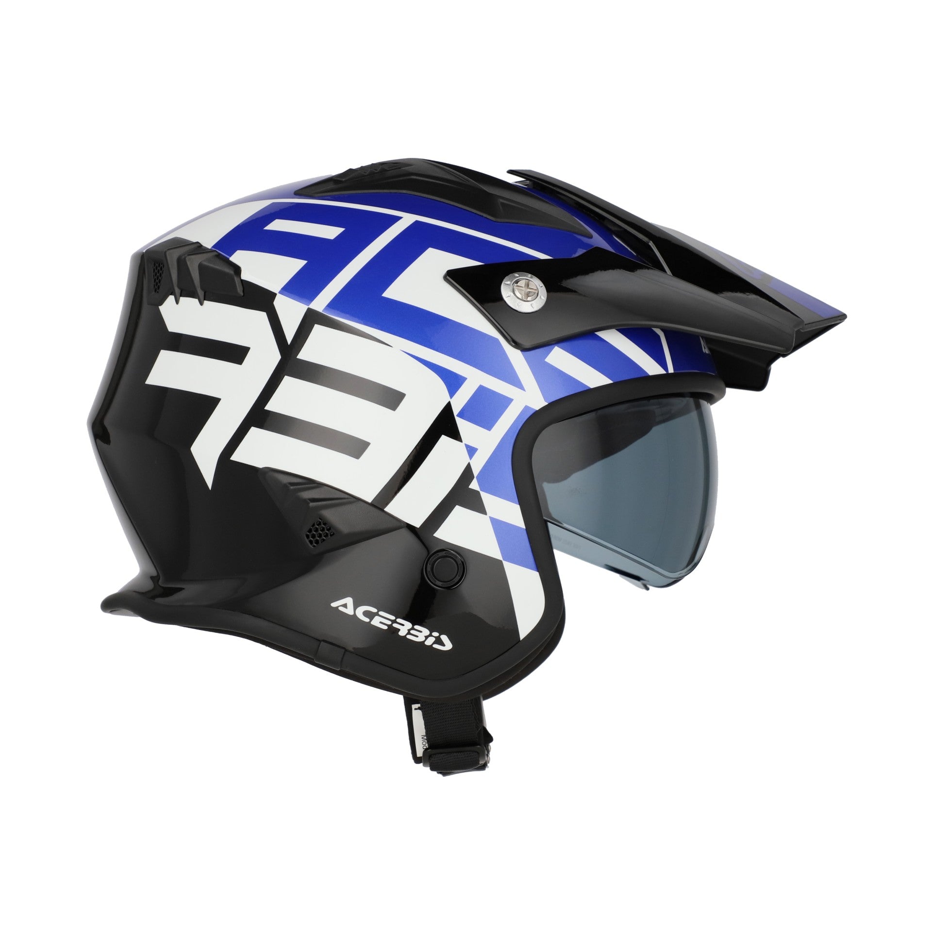 Casco Moto Jet ACERBIS ARIA GRAPHIC 2206 Nero Blu