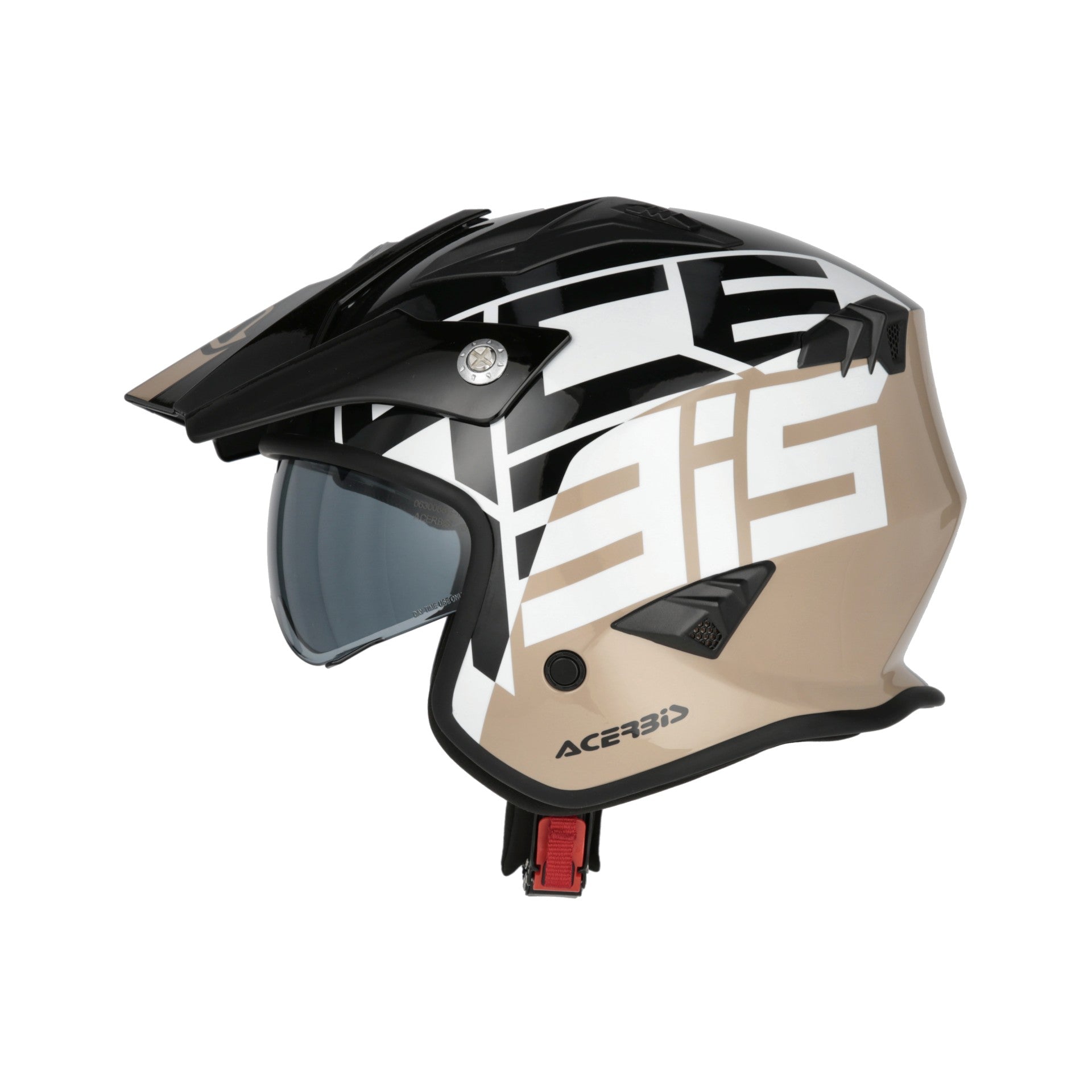 Casco Moto Jet ACERBIS ARIA GRAPHIC 2206 Nero Marrone